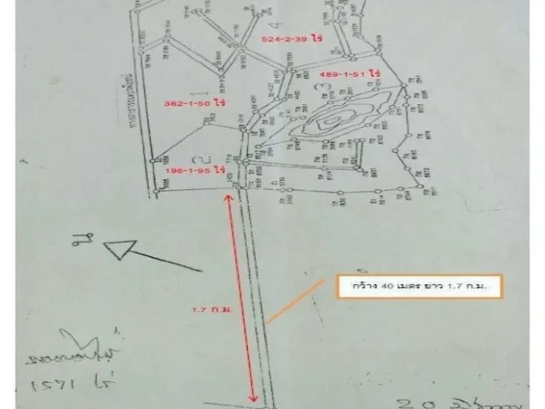 ขายที่ดิน1572-3-36 ไร่ ไร่ละ 8แสน ตหนองไร่ อปลวกแดง จระยอง