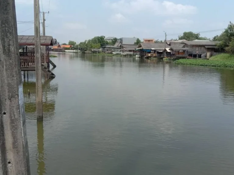 ขายด่วนที่ดินริมน้ำ พระราม 5 บางขุนกอง บางกรวย นนทบุรี