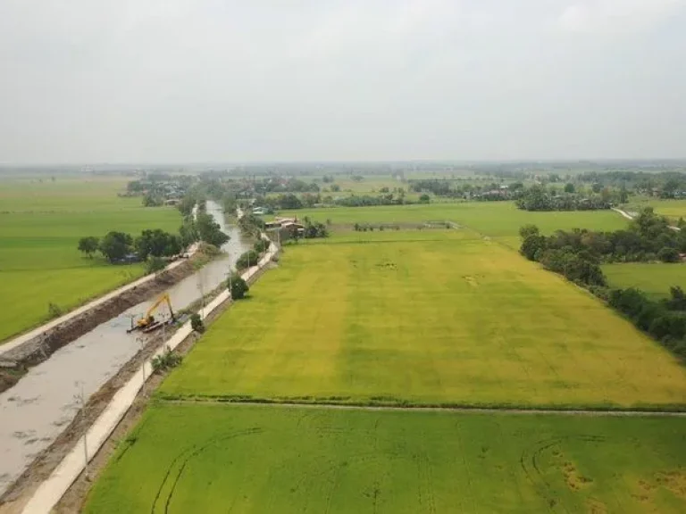 ขาย ที่ดิน ตำบลบ้านแถว อำเภอเสนา จพระนครศรีอยุธยา ติดคลอง