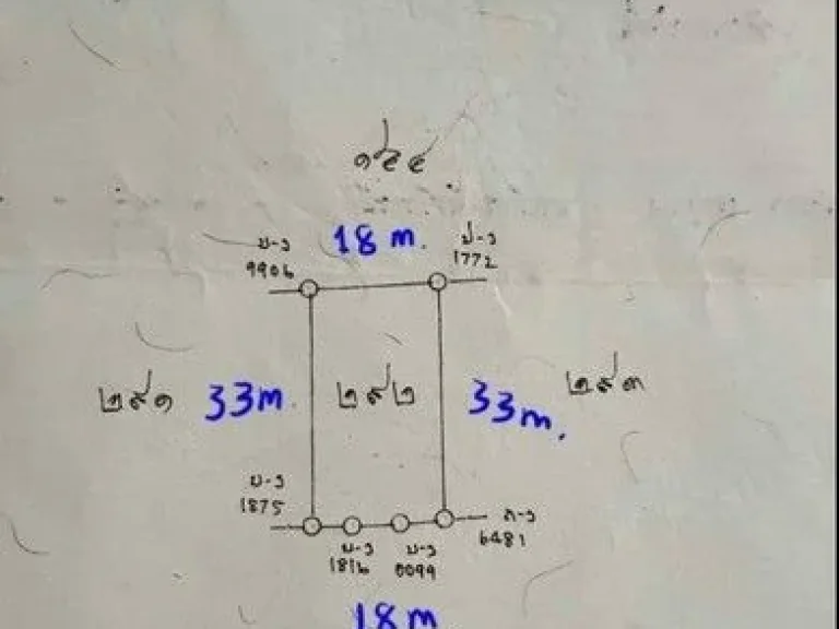 ขายถูกเพียงตรวละ 25000 บาท ที่ดินเปล่า 1498 ตรว หนองจ๊อม