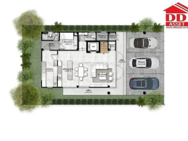 บ้านเดี่ยว 3 ชั้น พระราม9 เรสซิเดนซ์ พร้อมลิฟท์ ใกล้