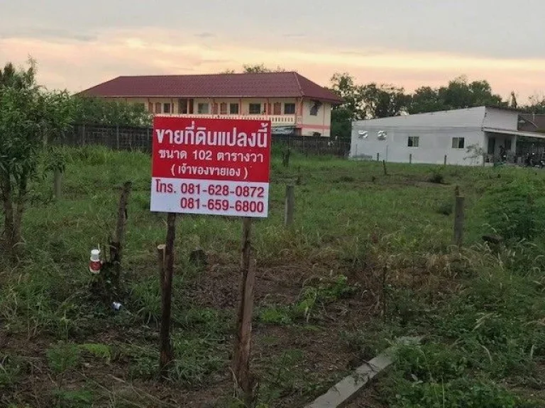 ขายที่ดิน 102 ตรว ในหมู่บ้านรวยโรจน์ ซอยสุขาภิบาล 1 -