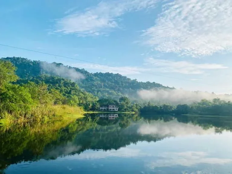 ขายที่ดินพร้อมสิ่งปลูกสร้าง ใกล้น้ำตกสาริกา ทำเลทอง วิวภูเขา