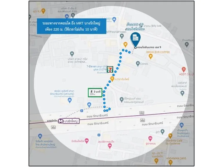 ขายคอนโด S9 คอนโดมิเนียม ใกล้ MRT สถานีบางรักใหญ่