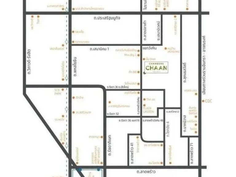 คอนโดแชมเบอร์ชาน ลาดพร้าววังหิน 2 ห้องนอน 2 ห้องน้ำ ให้เช่า