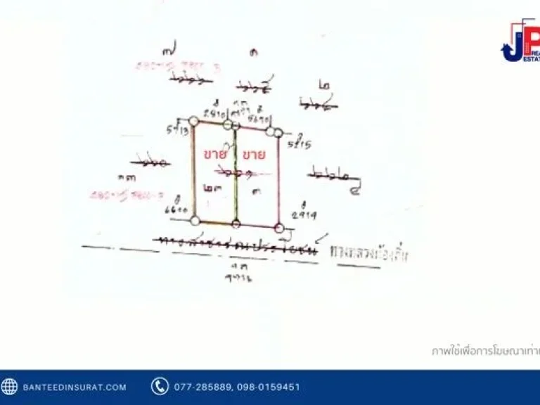 ขาย ที่ดินเปล่า 1144 ตรว หน้ากว้าง 20 เมตร ลึก 22 เมตร