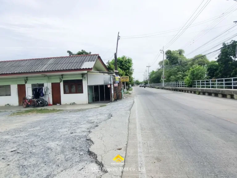 ที่ดินพร้อมห้องแถว ซอยคลองบางไทร วัดลาดปลาดุก บางใหญ่ นนทบุรี