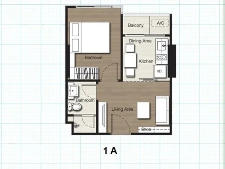 คอนโดมิเนียม The Base สุขุมวิท 77 ชั้น 6 ตึก B ขายเช่า