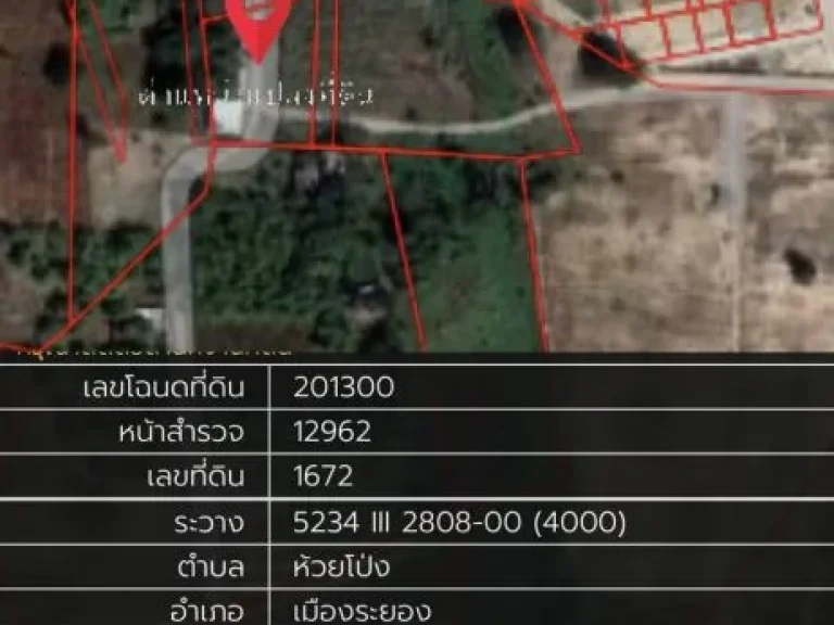 ขายที่ดิน 8ไร่ 40 ตารางวาใกล้โรบินสันบ้านฉาง จากถนนสุขุมวิท