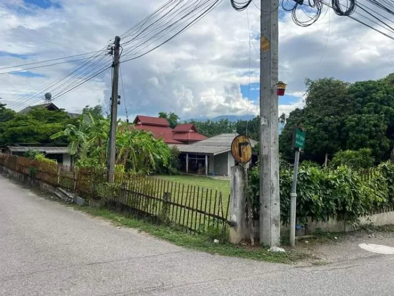 ขายที่ดินบ้านริมใต้แม่ริมติดถนนสองด้านติดถนนลาดยางโฉนดพร้อมโ