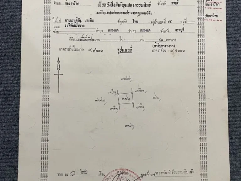 ขายที่ดิน 3 แปลงติดกัน ห่างจากถนนใหญ่300เมตร ลพบุรี