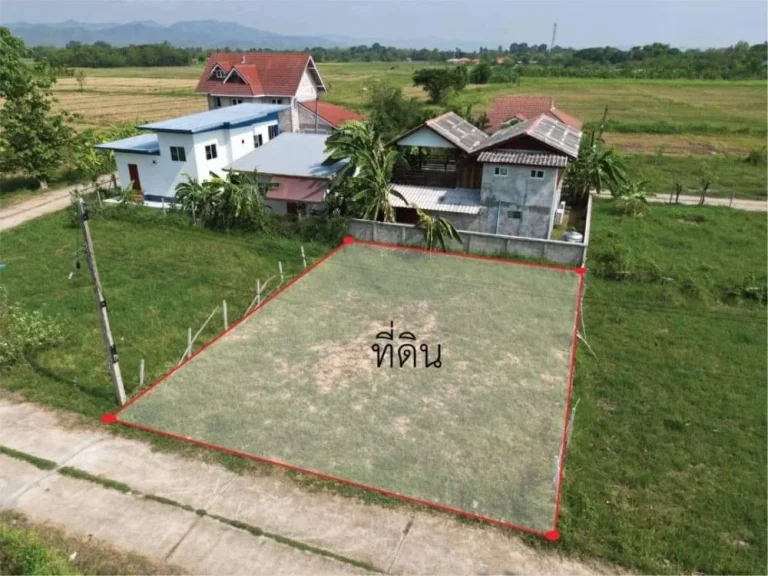 ขายที่ดินบ้านร้องวัวแดงสันกำแพงถมดินสูงวิวสวยพร้อมโอน