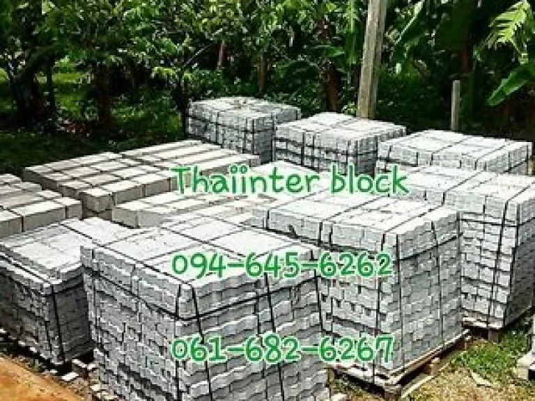 Thaiinter Block โรงงานผลิตและจำหน่ายบล็อกทางเท้า บล็อกตัวหนอน