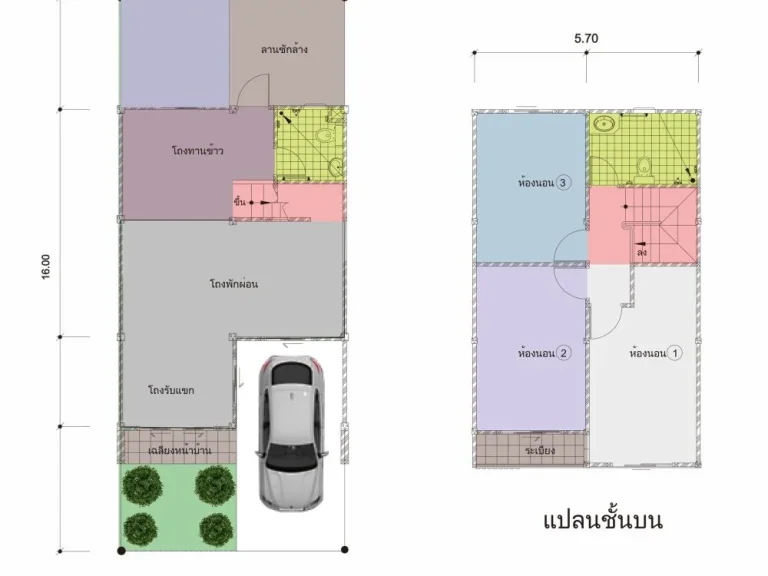 หมู่บ้านมณฑาทิพย์ 6 ทาวน์โฮม 2ชั้น 3ห้องนอน 2ห้องน้ำ จอดรถ