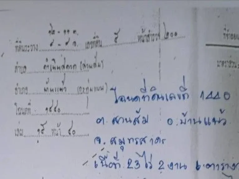 ขายที่ดินสวนมะพร้าว พร้อมสร้างธุระกิจ ตำบล อำแพง