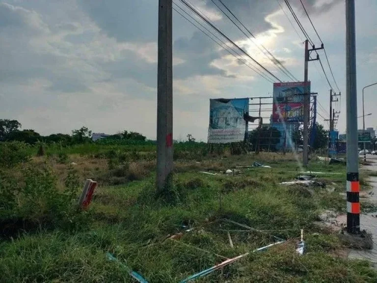 ขายที่ดินติดถนนใหญ่ ปทุม-รังสิต เชิงสะพานปทุมธานี 1 พื้นที่