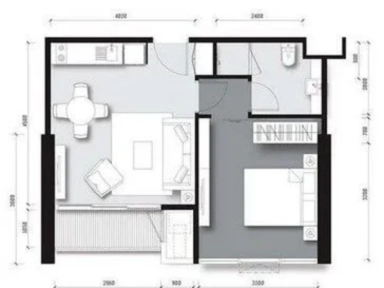 ขาย เดอะ ลอฟท์ เอกมัย The Loft Ekamai 1 ห้องนอน 1 ห้องน้ำ 45