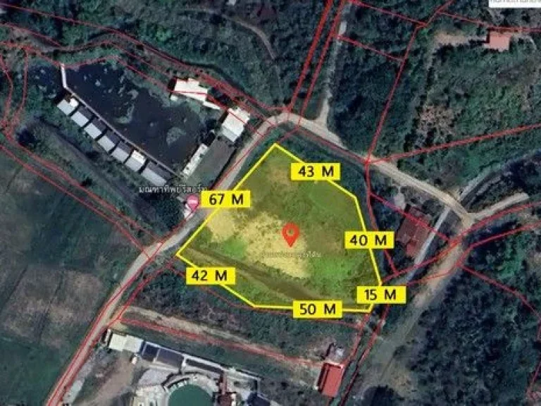 ที่ดินจอมทอง2-2-50ไร่ ติดถนน หน้าหว้าง 67 เมตร วิวเขา