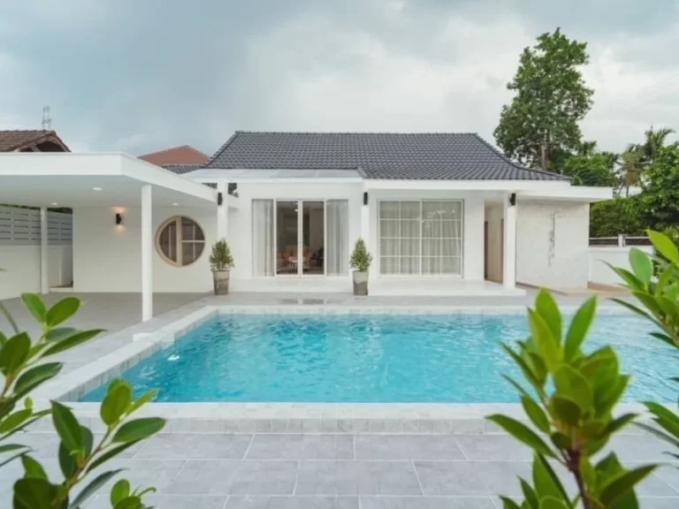 ให้เช่า Pool Villa modern style พร้อมเฟอร์นิเจอร์ครบครัน