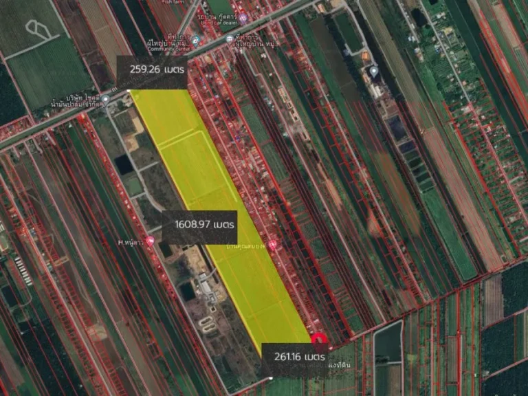 ขายที่ดินเปล่า 264-0-11 ไร่ ถนนชลประทาน 4 ตหนองโรง อหนองแค