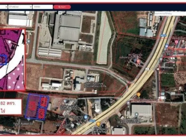 ขายที่ดินผังสีม่วงศรีราชา ใกล้ถนน331 ติดWHAอิสเทิร์นซีบอร์ด