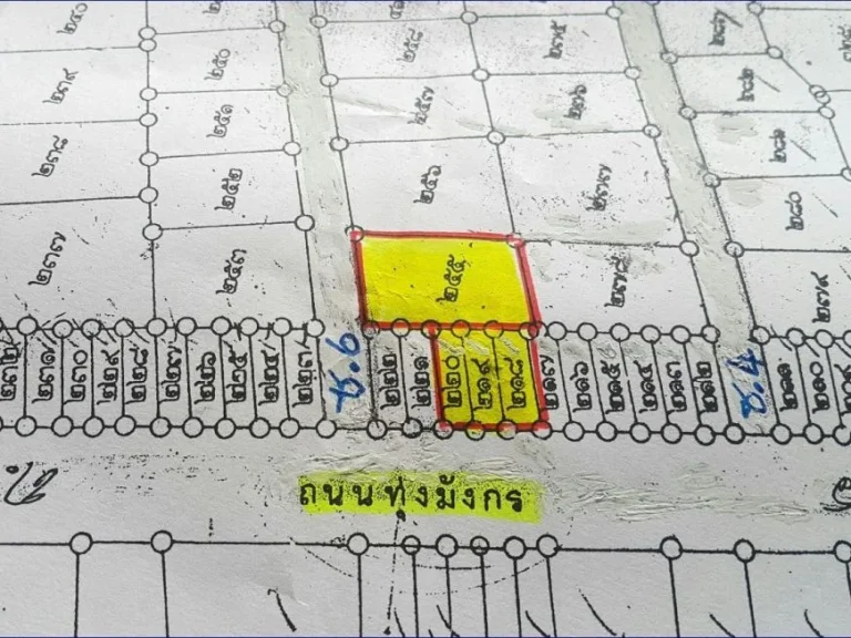 ขายที่ดินทุ่งมังกรซอย6 ทำเลดีมาก ติดถนน 2 ด้าน พื้นที่ 119