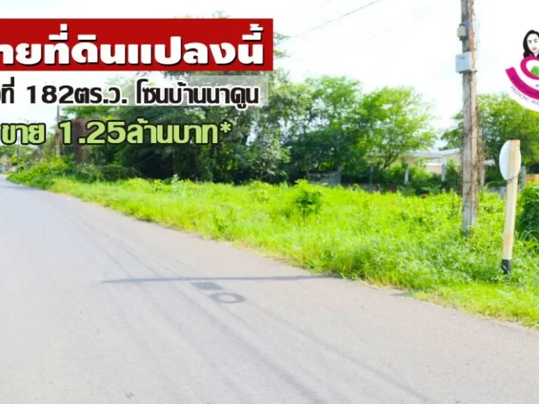 ขายที่ดินเปล่าสวยมาก ในชุมชนบ้านนาดูน ตขามใหญ่