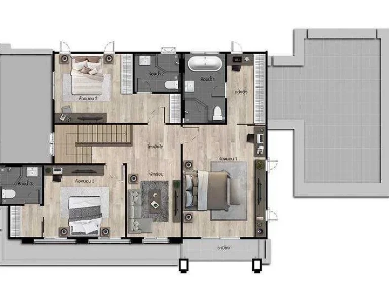 ขายบ้านเดี่ยว แบบ Majesty 120 ตรว ม เศรษฐสิริ พระราม 5