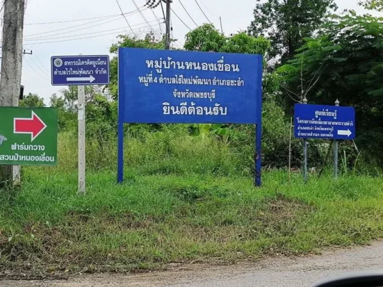 ขายที่ดินชะอำ เพชรบุรี ตไร่ใหม่พัฒนา ถโยธาธิการ