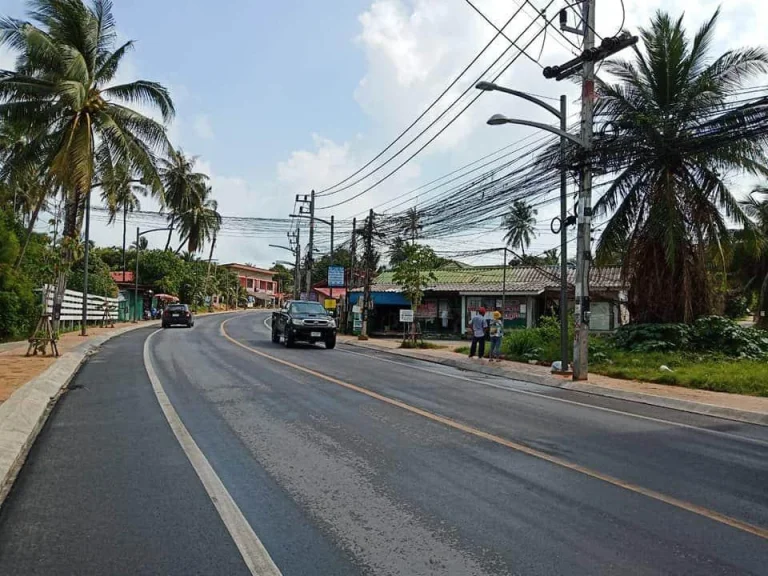 ขายที่ดินบนเกาะสมุยทำเลทองเศรษฐกิจ ติดถนนเส้นใหญ่สาย พระใหญ่-เชิงมนต์