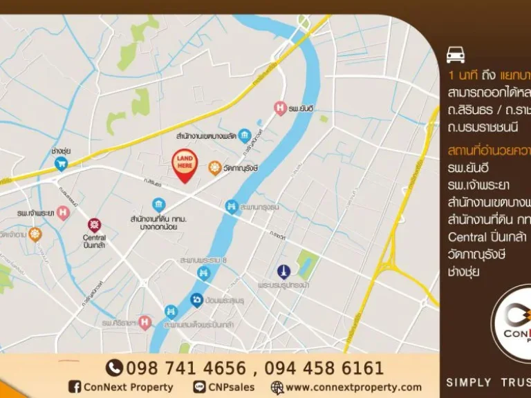 ขายที่ดินพร้อมบ้าน 151 ตรว ซจรัญสนิทวงศ์ 69 ใกล้สถานี MRT สิริธร