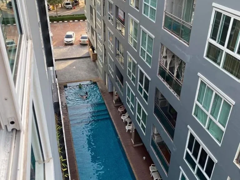 ให้เช่า The Sand Condo ห้องใหญ่ 43 ตรม ชั้น 6 ติดทะเลบางแสน