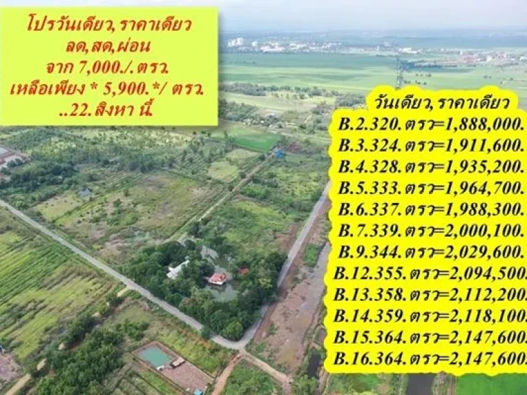 โห โปรจัดหนักที่ดินทำเลทอง ลดสดผ่อน ที่ดินผ่อน ได้เฉพาะจอง 22 สิงหา นี้