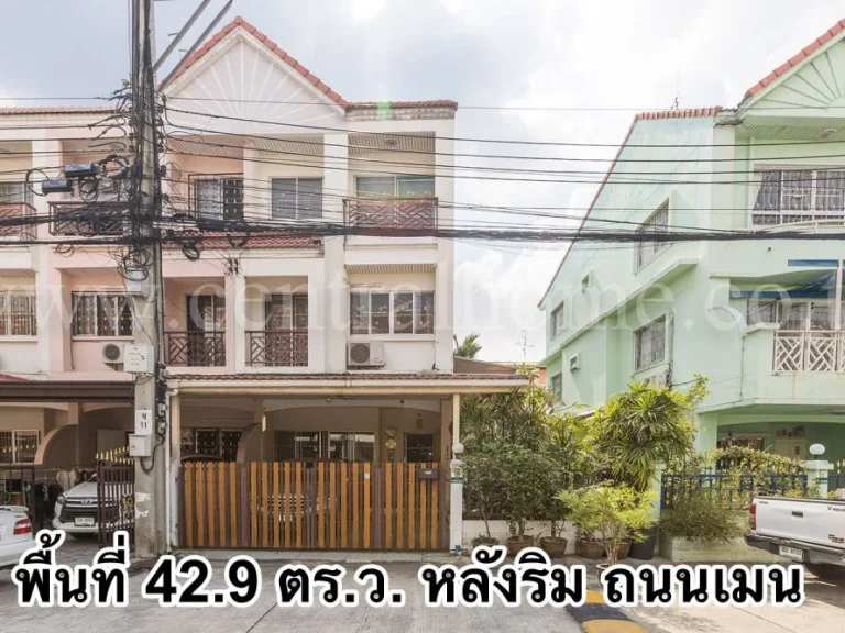 ทาวน์โฮม หมู่บ้าน สวนนนท์ วิลล์ ท่าอิฐ - ไทรม้า หลังริม ถนน เมน 02