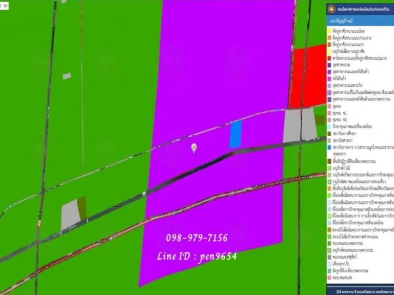 ขายที่ดิน 1 ไร่ 91 ตารางวา คลอง 8 ลำลูกกา พื้นที่สีม่วง