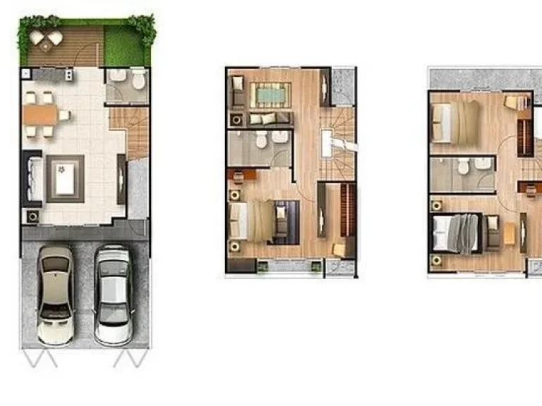 ขายทาว์โฮม 3 ชั้นแปลงพิเศษ หลังมุม โครงการThe Connect UP3 ลาดพร้าว126 ใกล้The mall บางกะปี