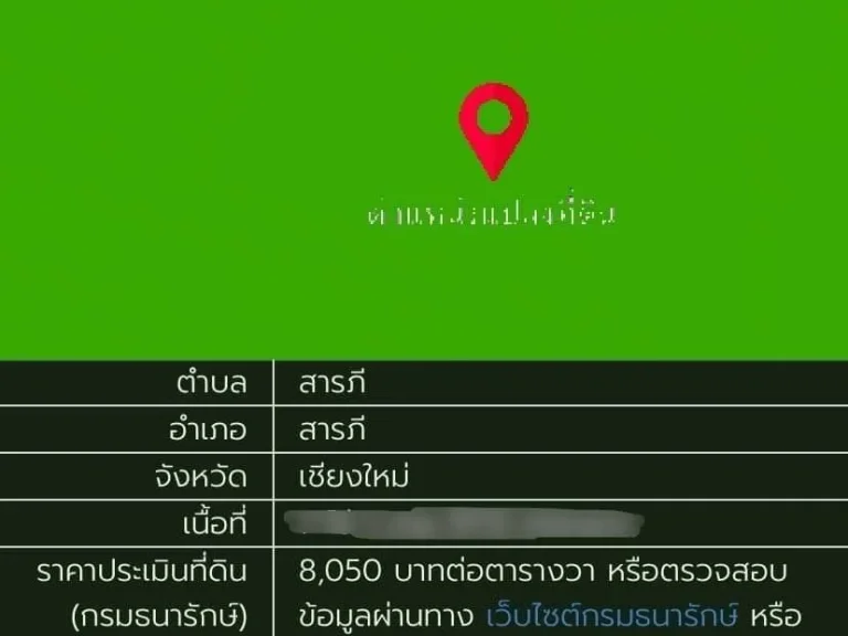 พลาดไม่ได้ ที่ดินติดถนนซุปเปอร์ไฮเวย์ เชียงใหม่ 8 ไร่เศษ