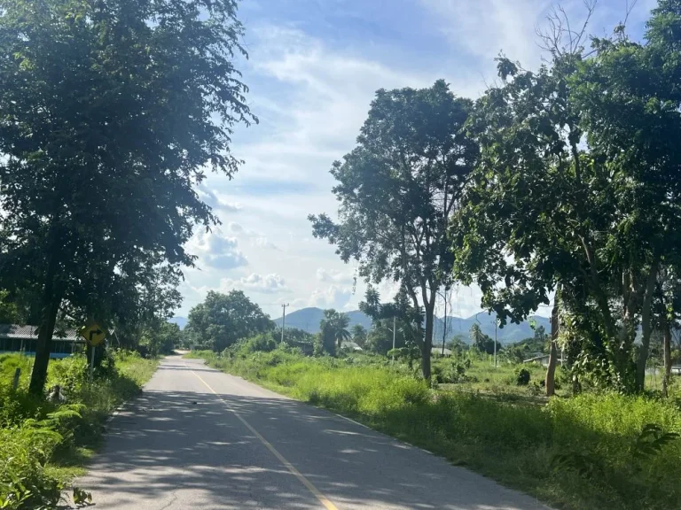 ที่ดินติดลำห้วย ติดถนนลาดยาง วิวภูเขา น้ำไฟฟ้าพร้อม