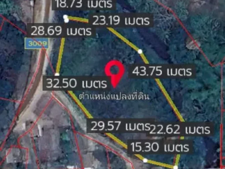 ขายที่ดินติดแม่น้ำแม่ฮาวแม่น้ำแม่ริมติดถนนสาย 3009พร้อมโอน