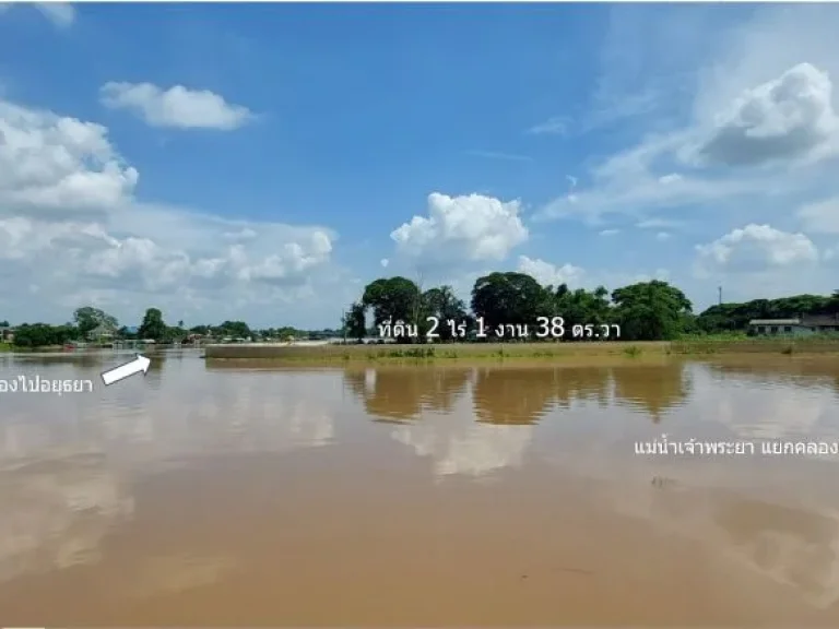 ที่ดิน ทำเลงาม กลางลำน้ำ เจ้าพระยา สวย น่าสะสม