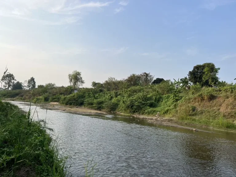 ที่ดินติดลำห้วยแม่ประจันต์ ติดถนนคอนกรีต วงเวียนแก่งกระจาน