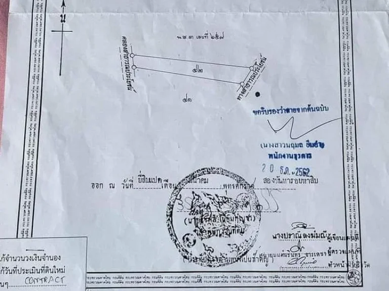 ที่ดินเปล่าแปลงสวย ติดถนนลาดยาง มีไฟฟ้า และแหล่งน้ำ ใกล้ชุมชน