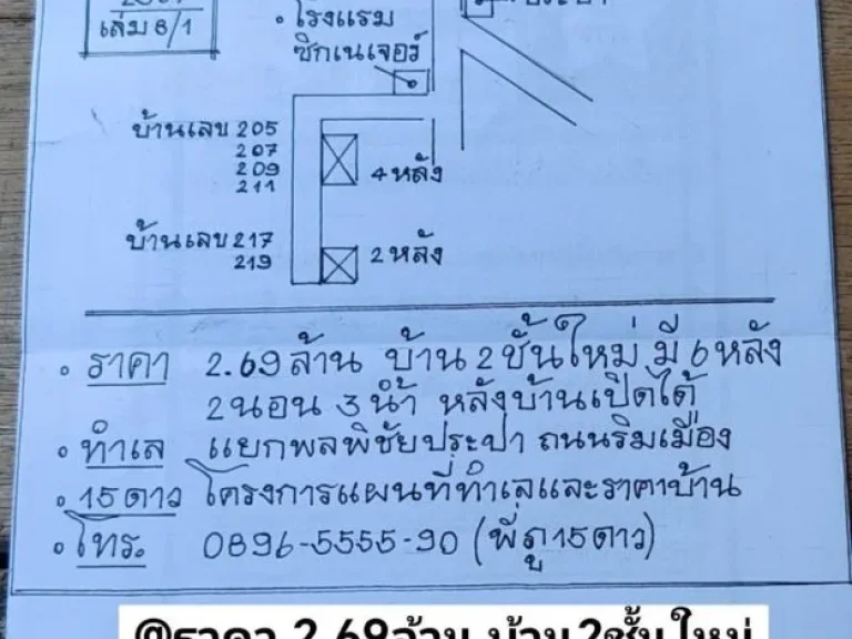 คู่มือซื้อขายบ้านหาดใหญ่ มี6หลัง บ้าน2ชั้นใหม่ 2นอน 3ห้องน้ำ