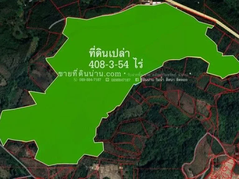 ขายที่ดินเนื้อที่ 408-3-54 ไร่ อทุ่งช้าง จน่าน