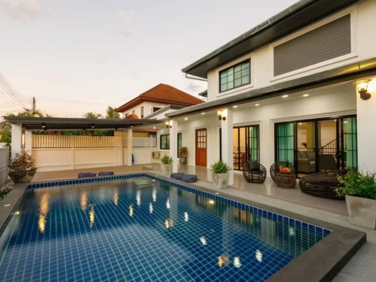 ขายบ้าน Pool Villa ในโครงการ พร้อมเข้าอยู่ ใกล้กาดฝรั่ง หางดง