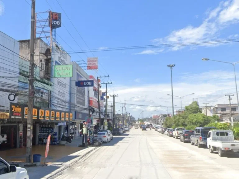 ขายถูก อาคารพาณิชย์ 2 คูหา ติดถนนสุขุมวิท ใกล้โรบินสันบ้านฉาง