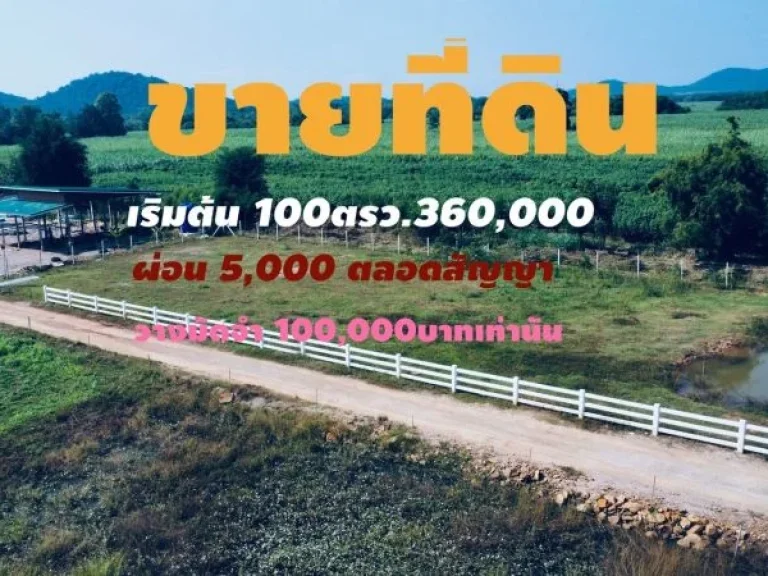 ขายที่ดิน 100 ตรวหมู่บ้านทุ่งไล่ไก่ เขตเทศบาลหินกอง