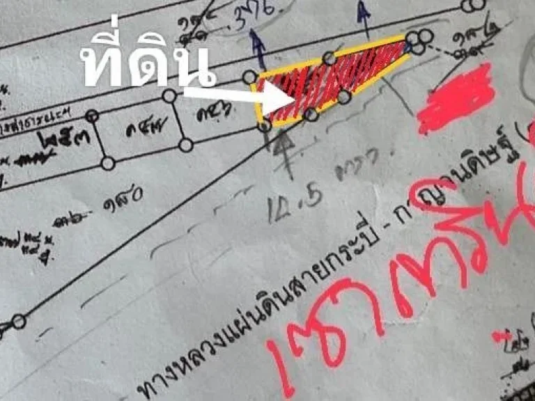 ขายที่ติดถนนเซ้าเทิร์น 90เมตร โฉนด1ไร่1478ตรวา