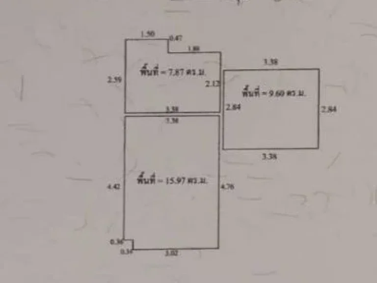 ขายห้องชุดในโครงการหมู่บ้านเอื้ออาทร บางบัวทอง1 ชั้น1ตึก34