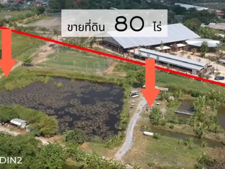 ขายที่ดิน 80 ไร่ ถนนพระราม 2 ซอย 100 เหมาะทำหมู่บ้าน